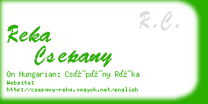 reka csepany business card